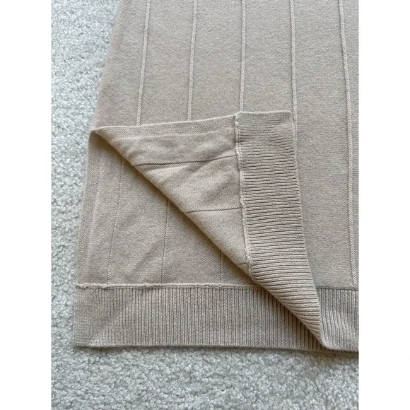 $275 NEW THEORY Meenaly Cashmere Sleeveless Off Ivory Sweater Top Blouse SIZE S - Picture 8 of 9